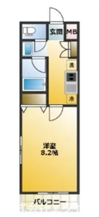 C’s32MINEGISHI【2階】の間取り