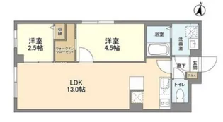 ウェルスクエア西新宿五丁目【4階】の間取り