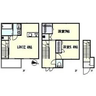 Villa Symbiose三軒茶屋【2階】の間取り