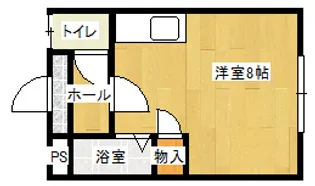 北海道室蘭市水元町【アパート】の間取り