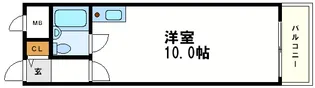 スタジオ64【10階】の間取り
