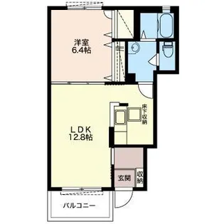 カルプマレメゾン【1階】の間取り