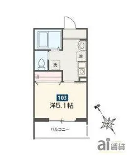 埼玉県新座市野火止6【アパート】の間取り