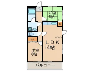 アパ-トメントカヤ田園調布【3階】の間取り