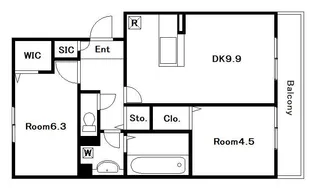 ICHI宮の下【2階】の間取り