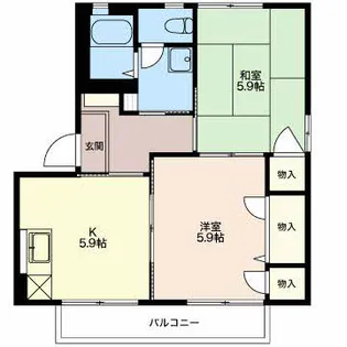城の里F【2階】の間取り