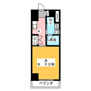 フローラ供米田【4階】の間取り