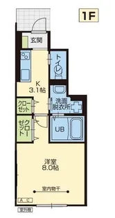 ブランシュノワール藤沢A棟【1階】の間取り