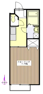 ハウス月うさぎ【1階】の間取り