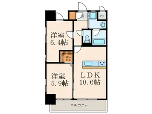 ざ旦過【8階】の間取り