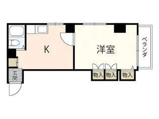 第6シモビル【3階】の間取り