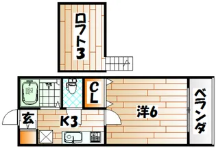 エクシヴ大里 I【2階】の間取り