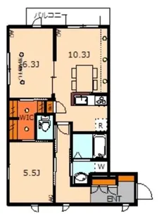 ピエス北烏山【3階】の間取り