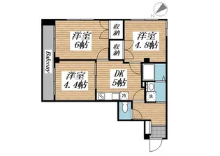 ヒルズガーデン東雪谷【3階】の間取り