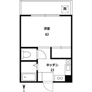 清水ハイツ【1階】の間取り