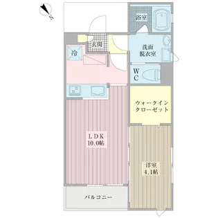 オレリア【2階】の間取り