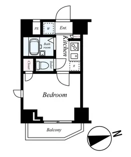 スカイコート亀戸中央公園【2階】の間取り