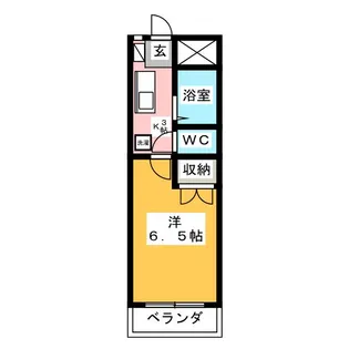 リズスクエア中棟【1階】の間取り