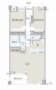 東急ドエル・アルス代々木参宮橋【4階】の間取り