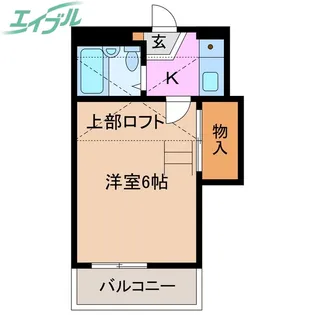 北浜町アパート【1階】の間取り