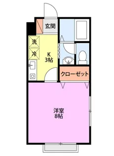 アーク神道寺【1階】の間取り