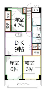グリーンカース恋ヶ窪【3階】の間取り