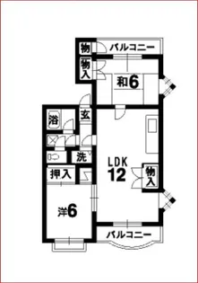 第2小西ビル【2階】の間取り
