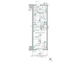 デュオステージ関内II【7階】の間取り