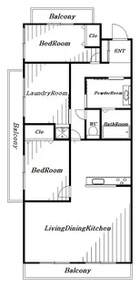 アドバンス新検見川【4階】の間取り