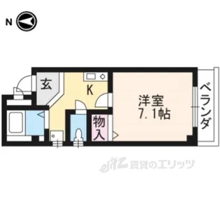 エクセレント山田【2階】の間取り