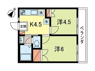 クレスタ【2階】の間取り