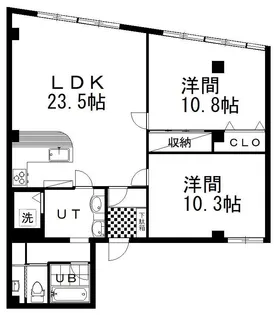 ハイツ光七五三【2階】の間取り
