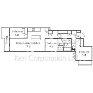 ASK中目黒【1階】の間取り