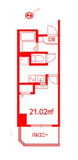 Paulownia Valley take2 ポートサイド【4階】の間取り