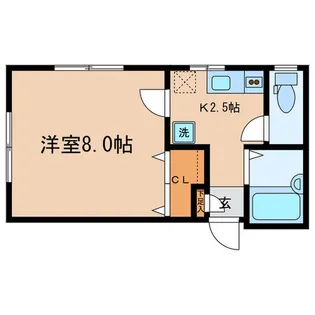 オーキッドハウス【1階】の間取り