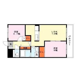 ピュアフレンド【1階】の間取り