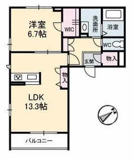 グランベレオ望町【3階】の間取り