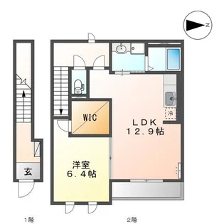 インテリジェントスペースII【2階】の間取り