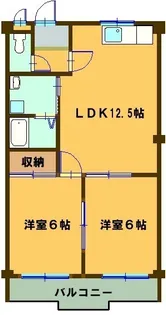グリーンベル桜島【1階】の間取り