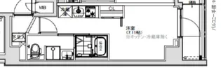 SーRESIDENCE横濱阪東橋【4階】の間取り
