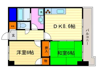 メゾン桂川【4階】の間取り