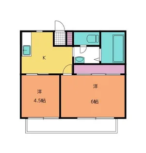 ハイツプレリュード【2階】の間取り