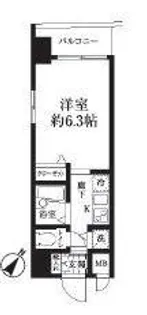 HF東日本橋レジデンス【3階】の間取り