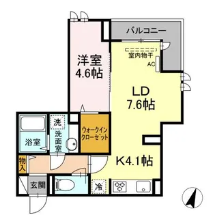 ラリュール浜田山【2階】の間取り