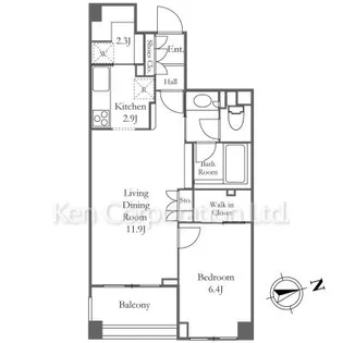 中目黒パークハウス【3階】の間取り
