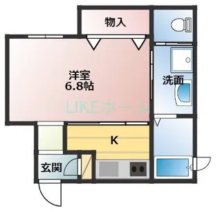 フラッゲンフェルドII【3階】の間取り