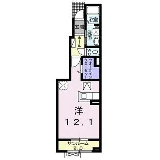 アンジュ・レーヴ【1階】の間取り