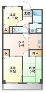 プリネール【3階】の間取り