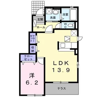 サンマリン【1階】の間取り