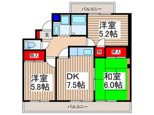 エーデルハイム【1階】の間取り